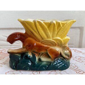 Vintage MCM Royal Copley Panther Cat Flower Planter